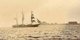 An unidentifies barque entering Barrow